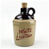 Image 1 : VTG WHITE LIGHTNIN STONEWARE JUG - MOONSHINE