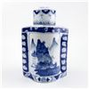 Image 10 : VTG BLUE & WHITE PORCELAIN GINGER JAR - TEA CADDY