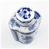 Image 11 : VTG BLUE & WHITE PORCELAIN GINGER JAR - TEA CADDY