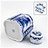 Image 15 : VTG BLUE & WHITE PORCELAIN GINGER JAR - TEA CADDY