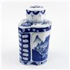 Image 8 : VTG BLUE & WHITE PORCELAIN GINGER JAR - TEA CADDY