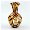 Image 7 : HAND BLOWN TIGER STRIPE ART GLASS VASE SCULPTURE