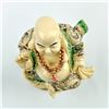 Image 14 : VINTAGE LAUGHING BUDDHA FIGURINE RESIN STATUE