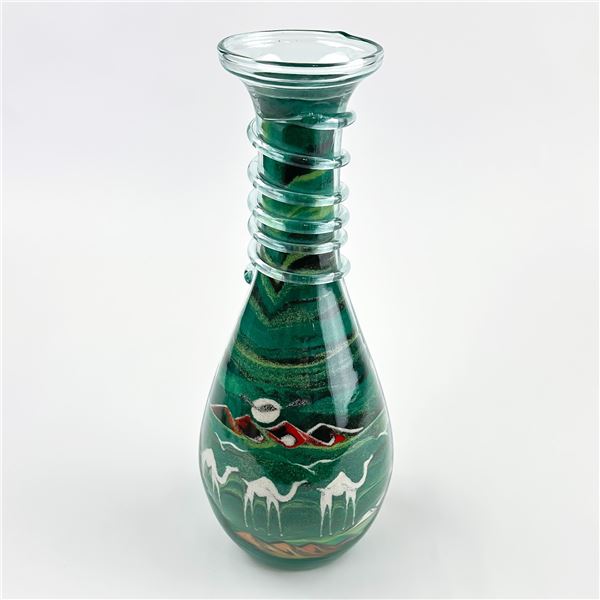 SAND ART PAINTING IN A BOTTLE - CAMELS DESERT ETC.