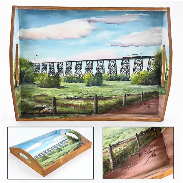 LOCAL ARTIST ED CROWE - HIGH LEVEL BRIDGE PAINTING