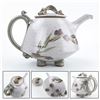 Image 1 : VTG HAND MADE FOOTED STONEWARE POTTERY TEAPOT
