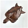 Image 2 : HAND CARVED WOOD SEA TURTLE FIGURINE SCULPTURE
