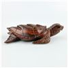 Image 6 : HAND CARVED WOOD SEA TURTLE FIGURINE SCULPTURE