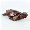 Image 7 : HAND CARVED WOOD SEA TURTLE FIGURINE SCULPTURE