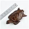 Image 9 : HAND CARVED WOOD SEA TURTLE FIGURINE SCULPTURE
