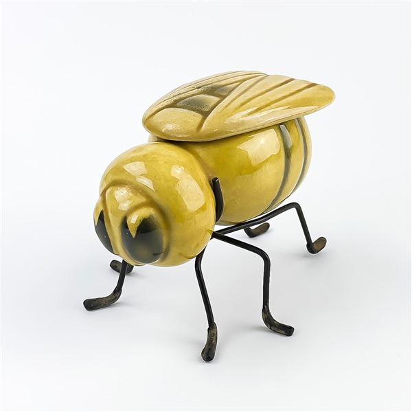 VTG MID-CENTURY MODERN BEE SHAPED HONEY POT