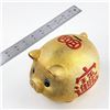 Image 13 : LARGE CHINESE LUCKY FORTUNE PIG PIGGY COIN BANK