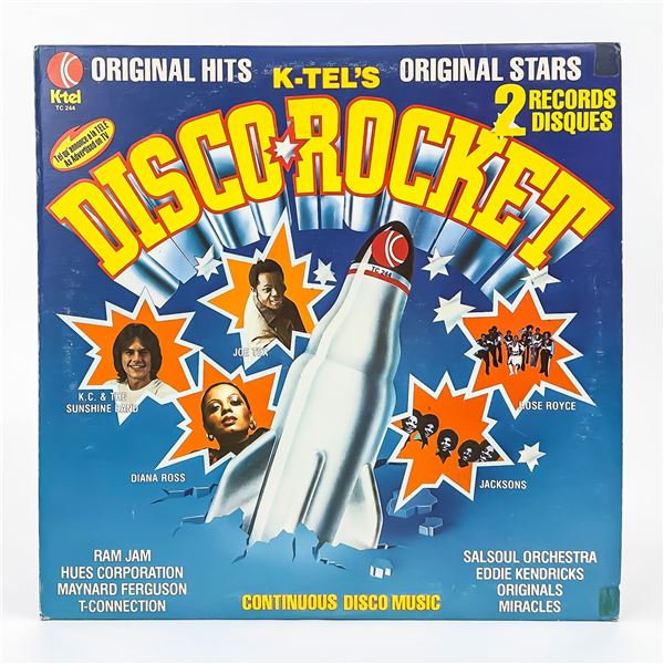 K-TELS DISCO ROCKET ORIGINAL STARS 2X VINYL RECORD
