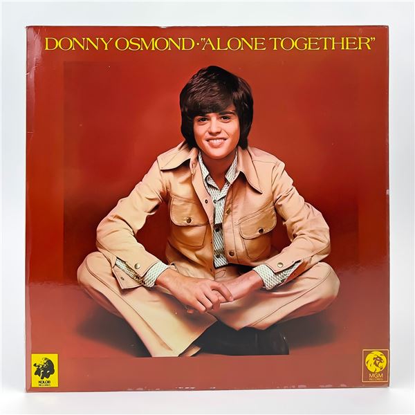 DONNY OSMOND - ALONE TOGETHER VINYL LP RECORD