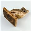 Image 10 : HAND CARVED OWL SCULPTURE FIGURINE - LOUIS K. ‘07