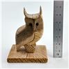 Image 12 : HAND CARVED OWL SCULPTURE FIGURINE - LOUIS K. ‘07