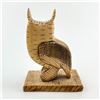 Image 5 : HAND CARVED OWL SCULPTURE FIGURINE - LOUIS K. ‘07