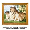 Image 1 : VTG 70'S ERA COLLIE DOGS PAINT BY NUMBER PAINTING