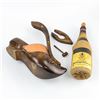 Image 11 : VTG WOODEN DUTCH CLOG SHOE WINE BOTTLE HOLDER