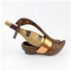 Image 6 : VTG WOODEN DUTCH CLOG SHOE WINE BOTTLE HOLDER