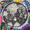 Image 2 : TALAVERA DAY OF THE DEAD FOLK ART POTTERY PLATE