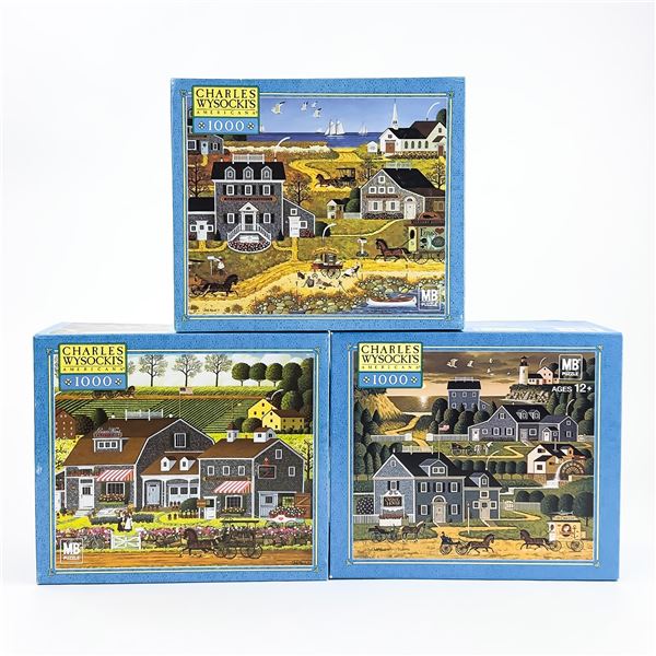 CHARLES WYSOCKI 1000 PC AMERICANA JIGSAW PUZZLES