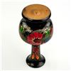 Image 9 : VTG LAQUER STYLE FOLK ART WOODEN VASE SCULPTURE