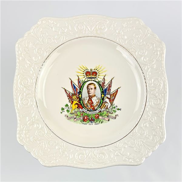 VINTAGE 1937 ROYAL WINTON KING GEORGE VIII PLATE