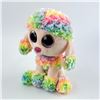 Image 2 : TY BEANIE BOOS PLUSH POODLE TOY DOG - RAINBOW