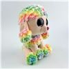 Image 3 : TY BEANIE BOOS PLUSH POODLE TOY DOG - RAINBOW
