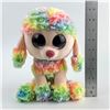 Image 9 : TY BEANIE BOOS PLUSH POODLE TOY DOG - RAINBOW