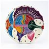 Image 1 : TERRACOTTA TALAVERA FOLK ART POTTERY FISH PLATE