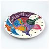 Image 2 : TERRACOTTA TALAVERA FOLK ART POTTERY FISH PLATE