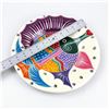 Image 4 : TERRACOTTA TALAVERA FOLK ART POTTERY FISH PLATE