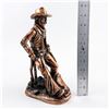 Image 17 : RUSTIC COWBOY & SADDLE FIGURINE ART SCULPTURE