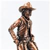 Image 3 : RUSTIC COWBOY & SADDLE FIGURINE ART SCULPTURE
