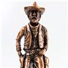 Image 4 : RUSTIC COWBOY & SADDLE FIGURINE ART SCULPTURE