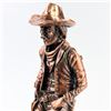Image 5 : RUSTIC COWBOY & SADDLE FIGURINE ART SCULPTURE