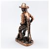 Image 8 : RUSTIC COWBOY & SADDLE FIGURINE ART SCULPTURE