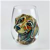 Image 4 : SET OF 5 STEMLESS GLASSES - DOG & CAT ILLUSTRATIONS