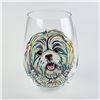 Image 7 : SET OF 5 STEMLESS GLASSES - DOG & CAT ILLUSTRATIONS