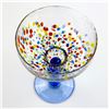 Image 6 : HAND BLOWN STUDIO ART GLASS - MARGARITA GLASSES
