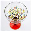 Image 7 : HAND BLOWN STUDIO ART GLASS - MARGARITA GLASSES