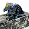Image 10 : BLUE DRAGON LIDDED BLACK ROSE COFFIN TRINKET BOX