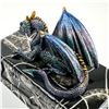 Image 11 : BLUE DRAGON LIDDED BLACK ROSE COFFIN TRINKET BOX