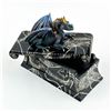 Image 12 : BLUE DRAGON LIDDED BLACK ROSE COFFIN TRINKET BOX