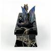 Image 6 : BLUE DRAGON LIDDED BLACK ROSE COFFIN TRINKET BOX