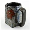 Image 1 : COLLECTIBLE MARA STONEWARE COFFEE MUG - LEAVES