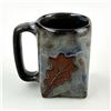 Image 2 : COLLECTIBLE MARA STONEWARE COFFEE MUG - LEAVES