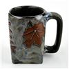 Image 6 : COLLECTIBLE MARA STONEWARE COFFEE MUG - LEAVES